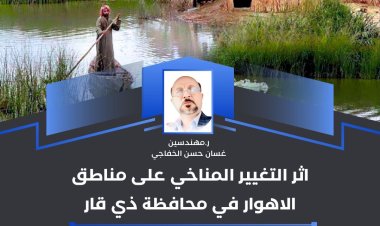 اثر التغيير المناخي على مناطق الاهوار في محافظة ذي قار