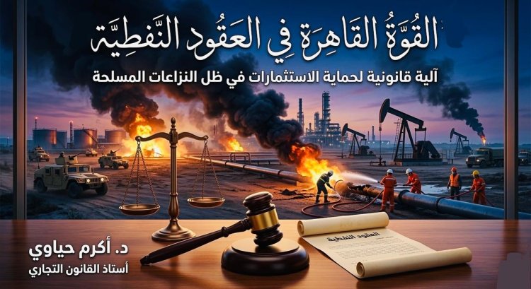 القوة القاهرة في العقود النفطية الية قانونية لحماية الاستثمارات في ظل النزاعات المسلحة
